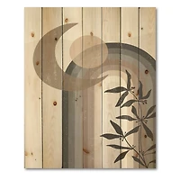 Designart - Abstract Sun and Moon In Gray and Blue