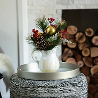 Christmas Mix In 14" Ceramic Watering Pot