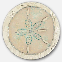 Designart - Seastar and Blue Sea Shell II