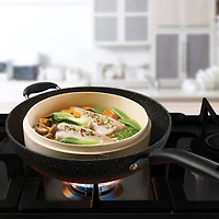 THE ROCK by Starfrit 12.5" Nonstick Wok With Helping Handle