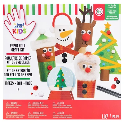 Colorbok Kids Christmas Holiday Paper Roll Kits, 4ct.