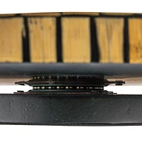 Hello Honey® 15.75" Black & Natural Geometric Stripes Lazy Susan