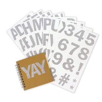 Silver Glitter Alphabet Stickers by Recollections™