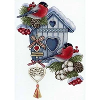 MP Studia Frosty Nest Cross Stitch Kit