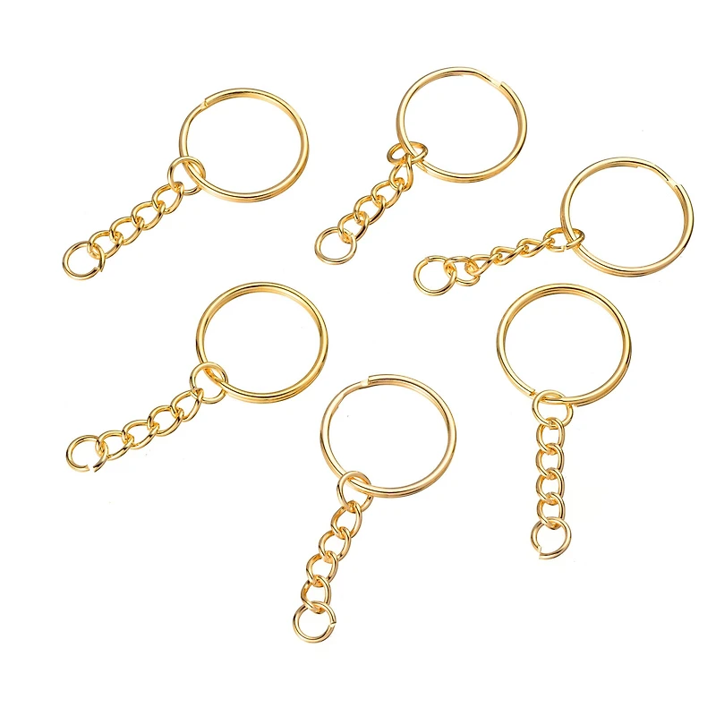25mm Gold Split Key Ring, 50ct. by Bead Landing™