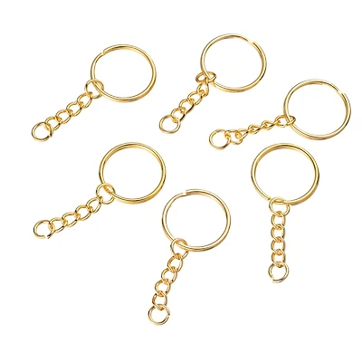 25mm Gold Split Key Ring, 50ct. by Bead Landing™
