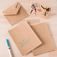 Small Kraft Cards & Envelopes by Recollections®, 4" x 5.5"