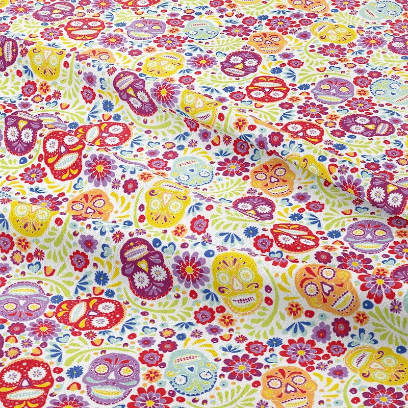 Camelot Fabrics Sugar Skulls Cotton Precut Fabric