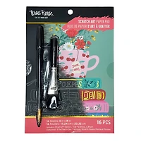 Brea Reese™ 6" x 8" Book Club Scratch Art Paper Pad