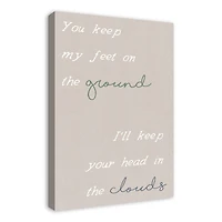 Head In The Clouds 20" x 30" Canvas Wall Art