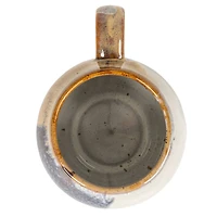 Hello Honey® 2.75" Tan & White Earthen Sip Stoneware Mugs, 4ct.