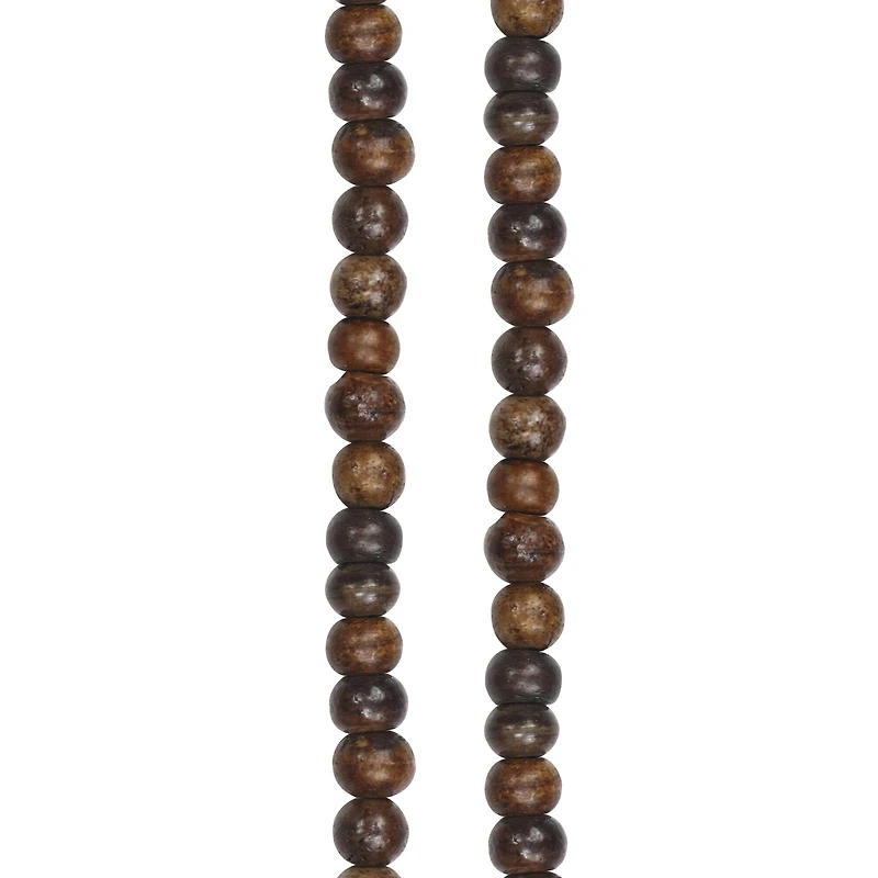 Brown Bone Round Beads by Bead Landing®