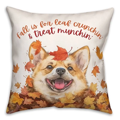 Fall Corgi 18" x 18" Indoor / Outdoor Pillow