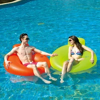 4ft. Orange Inflatable Pool Sofa Lounger Float