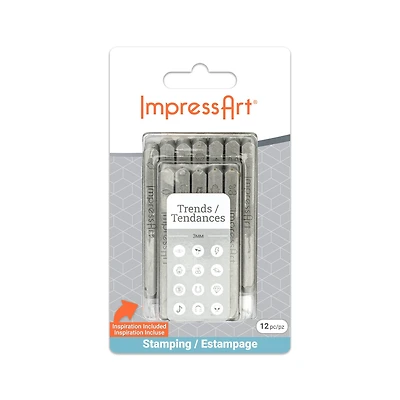 ImpressArt® 3mm Trends Metal Stamps Pack