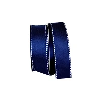 Reliant 1.5" x 20yd. Navy Saddle Stitch Ribbon