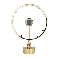 Gold Modern Abstract Clock, 19" x 7" x 25"