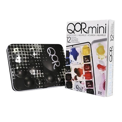 QoR® Mini Watercolor 12 Color Half Pan Set