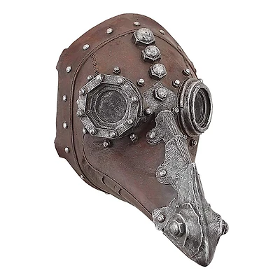 Design Toscano 7.5" Doctor of Death Steampunk Plague Sculptural Mask