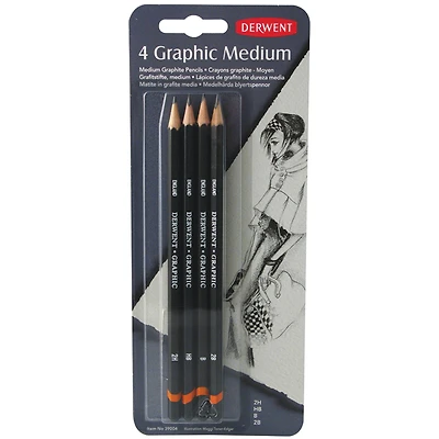 Derwent® Graphic Medium 4 Pencil Set