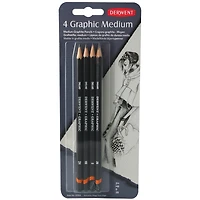 Derwent® Graphic Medium 4 Pencil Set