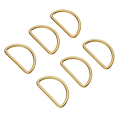 44mm Gold D Rings, 8ct. by Bead Landing™