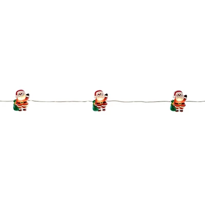 6ft. Waving Santa LED Icon String Lights by Ashland®