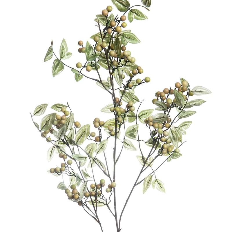 6 Pack: Yellow & Green Berry Stem with Leaves by Ashland®