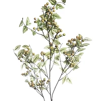 6 Pack: Yellow & Green Berry Stem with Leaves by Ashland®