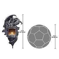 Design Toscano 17" Dragon's Castle Lair Illumimated Wall Sconce