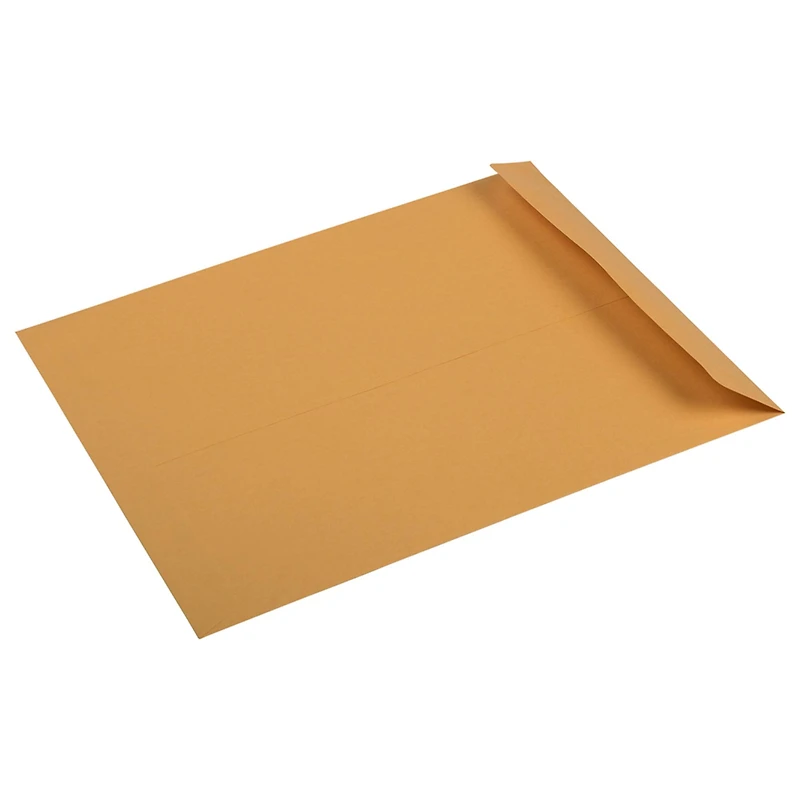 JAM Paper 10" x 13" Brown Kraft Recycled Manila Open End Envelopes, 100ct.