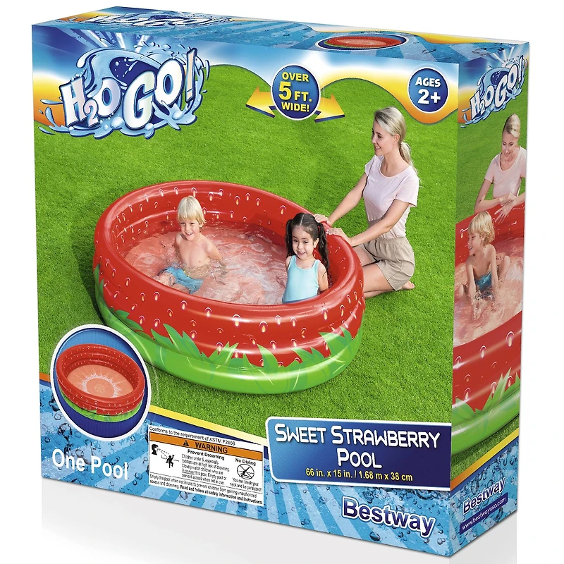 Bestway H2OGO! 66" Sweet Strawberry Pool