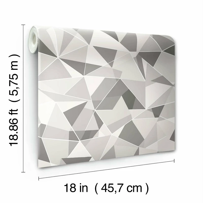 RoomMates Shattered Prism Peel & Stick Wallpaper