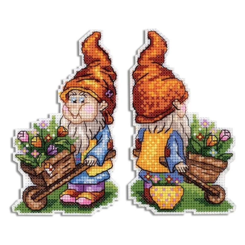 MP Studia Garden Helper Plastic Canvas Plastic Canvas Counted Cross Stitch Kit