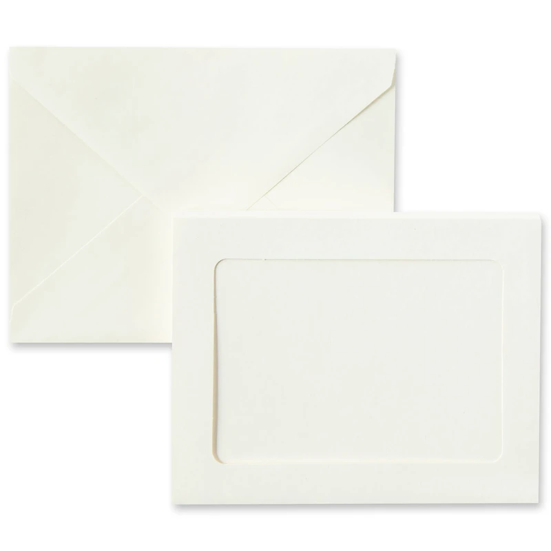 12 Packs: 10 ct. (120 total) 5" x 7" Ivory Frame Cards & Envelopes by Recollections™