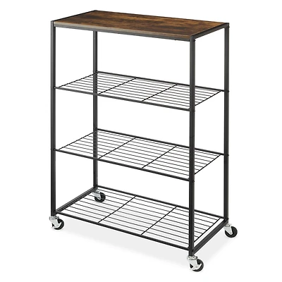 Whitmor Rolling 4 Tier Storage Shelves