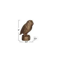 Hello Honey® 5" Gold Antique Owl with Base