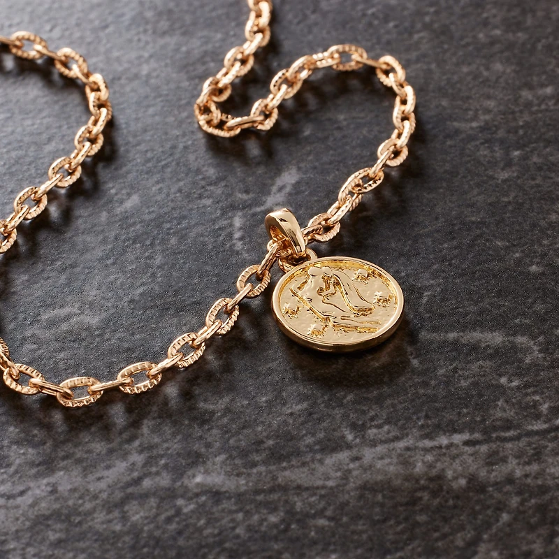 Metal Zodiac Coin Charm by Bead Landing