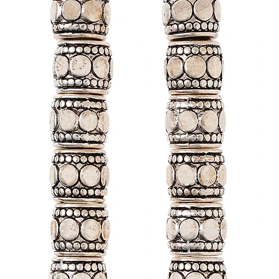 12 Pack: Sterling Silver Plated Tube Beads, 7mm by Bead Landing™