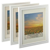 3 Pack Lifestyles 8" x 10" White Frames With Mat by Studio Décor®