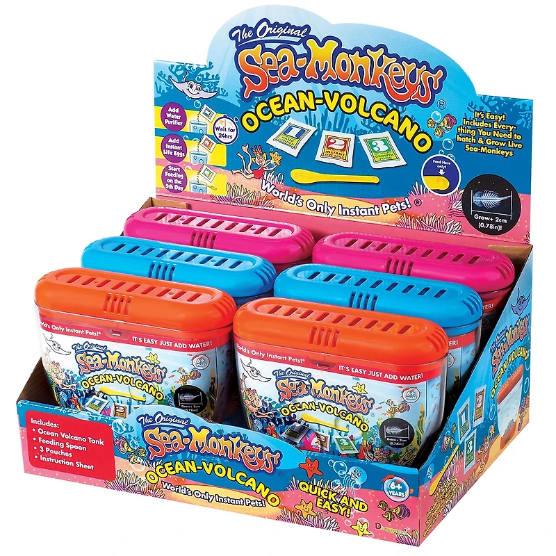 Sea-Monkey Ocean Volcano Instant Pets With Tank