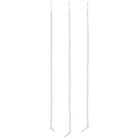 Silver Metal Bugle Beads, 6mm by Bead Landing™