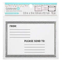 Black Address Labels by Celebrate It™