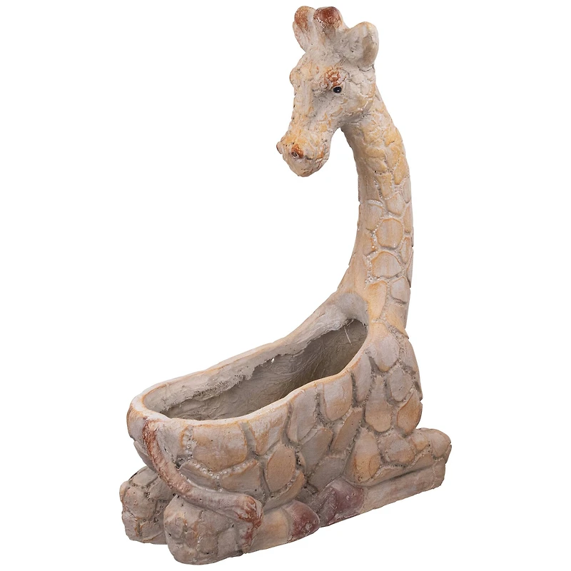 17" Giraffe Outdoor Ceramic Garden Planter