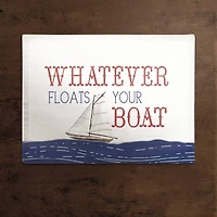 18" Whatever Floats Your Boat Poly Twill Placemat