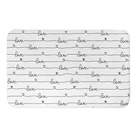 Love Script Bath Mat