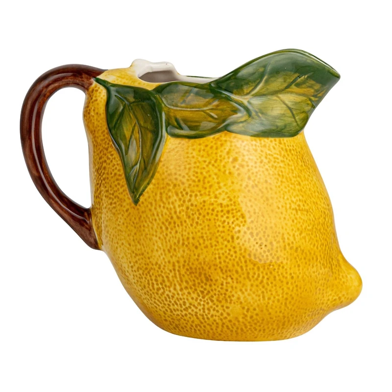 Hello Honey® 6.25" Sunny Orchard Stoneware Lemon Pitcher