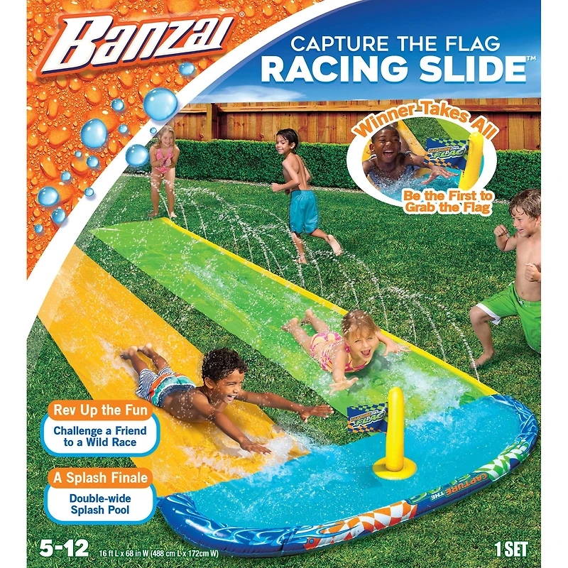 Banzai® 16ft. Capture The Flag Racing Water Slide™