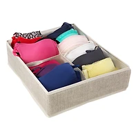Simplify Cream -Compartment Drawer Organizer