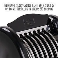 Honey Can Do Black Electric Tortilla Toaster